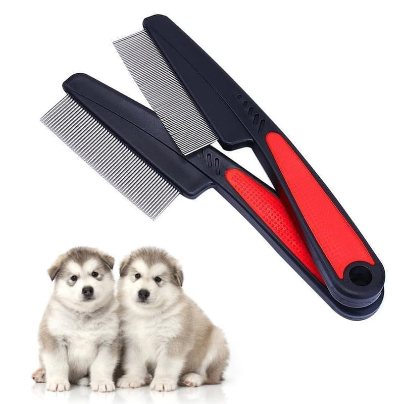 KGDUYC 2pcs Flea Comb for Dogs Cat Flea Comb to remove fleas, insects and dirt from your pets, flea comb for cats and dogs - BeesActive Australia