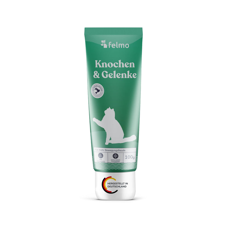 felmo bone and joint paste for cats (100g) promotes flexibility and supports your cat's freedom of movement through high-dose active components without added sugar - BeesActive Australia
