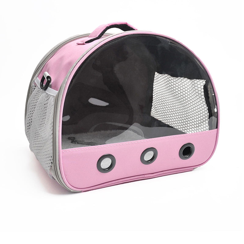 Cachpib Guinea Pig Small Portable Hamster Rabbit Hedgehog Sugar Glider Carrier Bag Pink Rose - BeesActive Australia