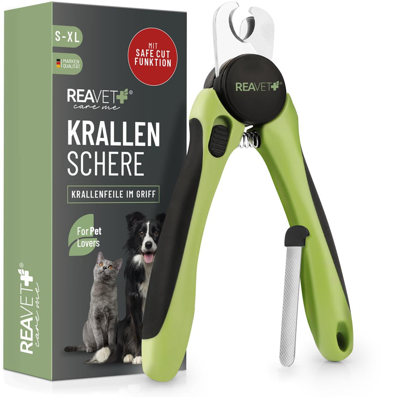 ReaVET claw scissors for dogs and cats - including claw file and spacer, stainless steel claw pliers for claw care, claw cutter, nail scissors, dog nail clippers - BeesActive Australia