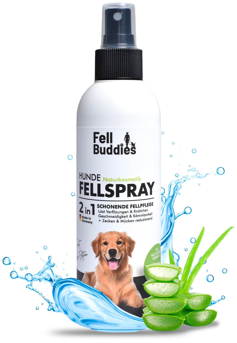 FellBuddies® fur care spray - ideal care for tangles and knots - improves suppleness and combability Gentle dog natural cosmetics - BeesActive Australia