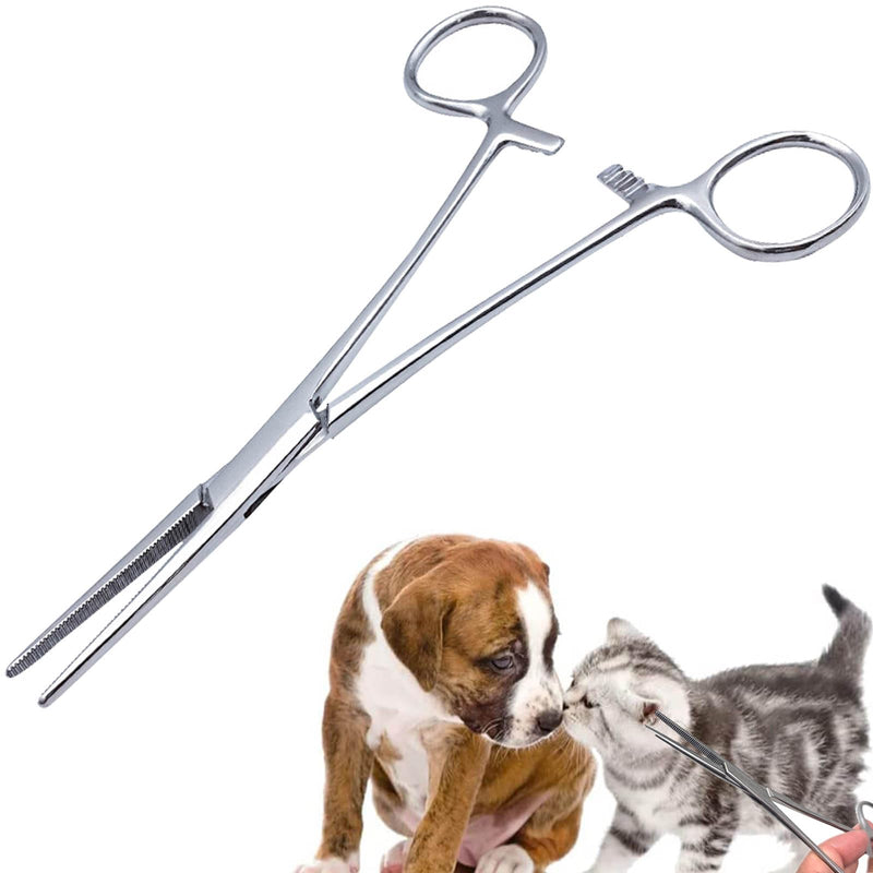 Pet Ear Hair Tweezers, Stainless Steel Hemostat, Pet Tweezers for Dogs and Cats, Hemostat, Veterinary Forceps, Pet Puller Tweezers, Straight End Clamp, Pet Puller Tweezers - BeesActive Australia