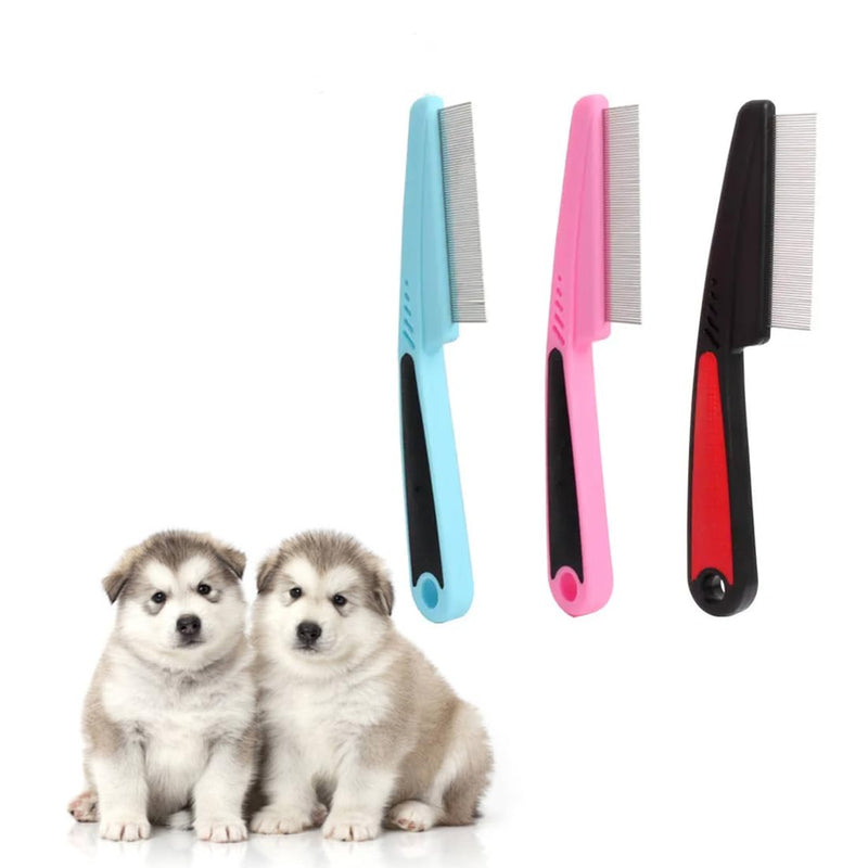 KXUSW flea comb for dogs, flea comb for cats, lice comb, flea comb, 3-piece set, professional and durable, remove fleas and hair, keep pets clean - BeesActive Australia