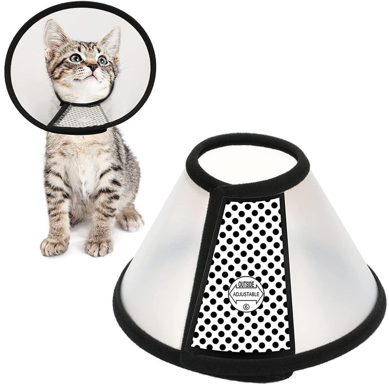 PHCOZY 1 Neck Collar for Pets Plastic Elizabethan Plastic Elizabethan Collar Soft Cat Protective Collar Lightweight Elizabethan Collar for Kittens Puppies XS (18-22 cm) - BeesActive Australia