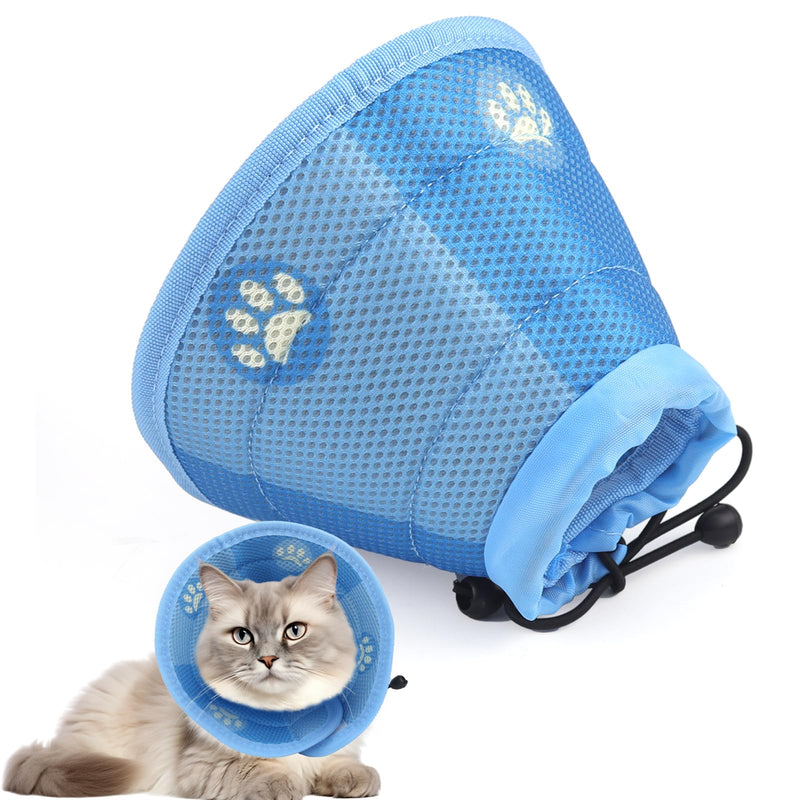 Neck Collar Cat Protective Collar Cat Adjustable Cat Collar Soft Recovery Collar Funnel Cat for Cats Pet After Surgery and Injuries (M) - BeesActive Australia
