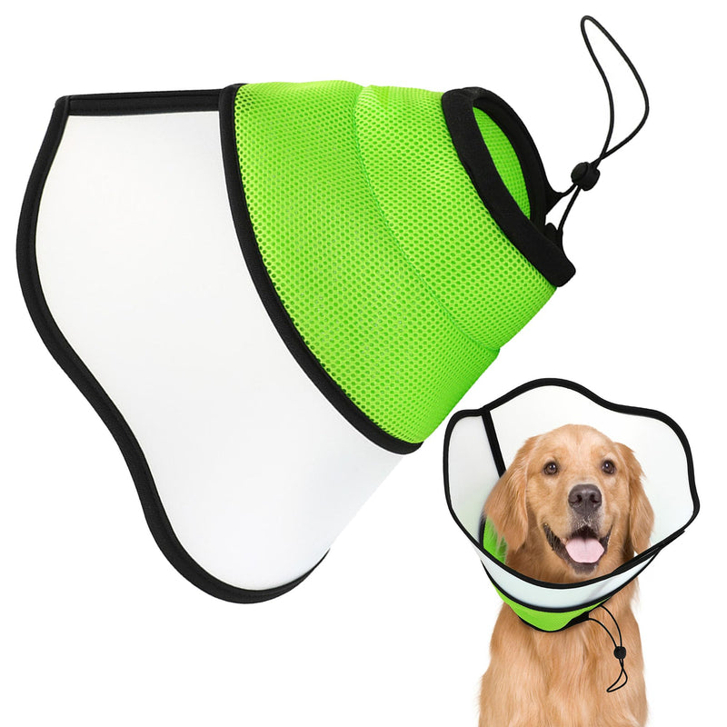 YUEMING Neck Brace Dog Leak Protection, Soft Protective Collar, Adjustable Recovery Collar, Elizabethan Neck Brace for Pets After Surgery Wounds Prevention of Bite Lick Wounds L (Neck circumference: 38-47 cm) - BeesActive Australia