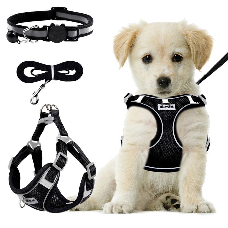 RAFIYU Anti-Pull Dog Harness Small Medium Dogs, Breathable Harness Dog Harness Luminous, Puppy Harness Luminous Harness for Dogs, Safety Harness Dog Chest Harness (M) M - BeesActive Australia