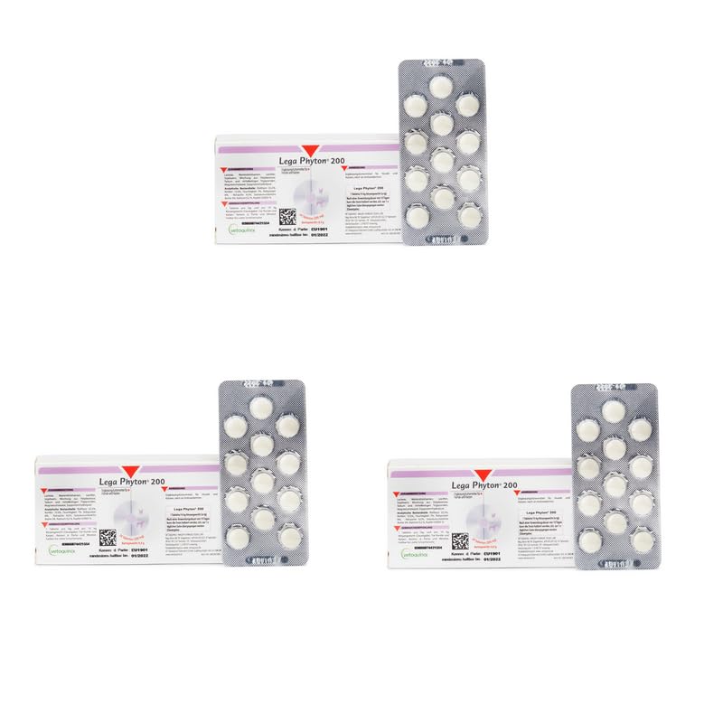 LEGA PHYTON® 200 | Pack of 3 | 3 x 24 tablets | Supplementary food for dogs and cats | To support liver function | With silymarin from the milk thistle fruit - BeesActive Australia