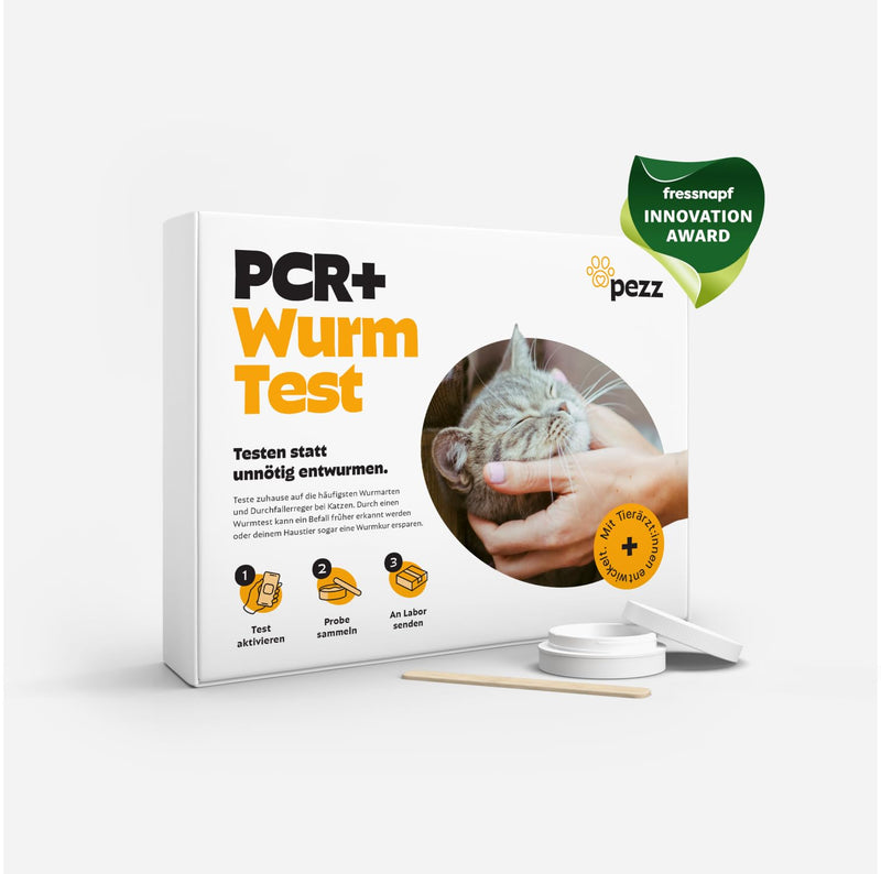 PEZZ ParaScreen PCR+ worm test for cats to test for 11 common worm species and parasites including Giardia | Laboratory findings including CT value | with free laboratory shipping (PCR+, 1 piece) PCR+ - BeesActive Australia