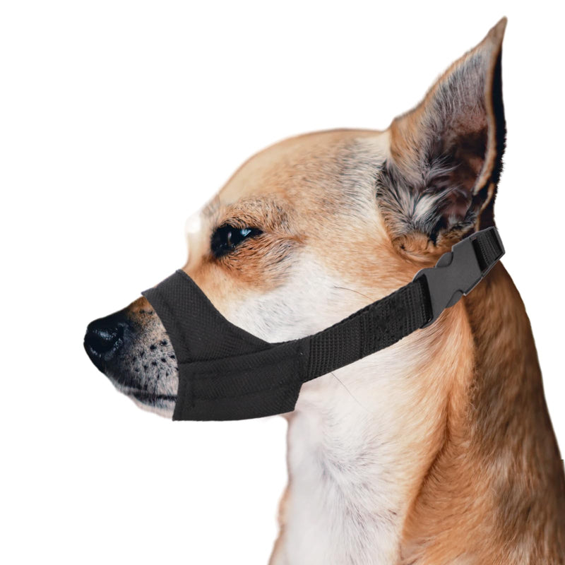 Muzzle for small and medium-sized dogs with short snouts, muzzle against biting, dog muzzle for Chihuahua Shih Tzu, snout circumference 8.9-10.8cm 8.9-10.8cm - BeesActive Australia