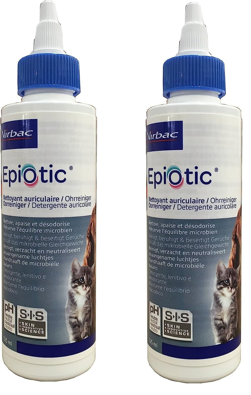 Virbac Epiotic Ear Cleaner - Twin Pack - 2 x 125 ml - BeesActive Australia