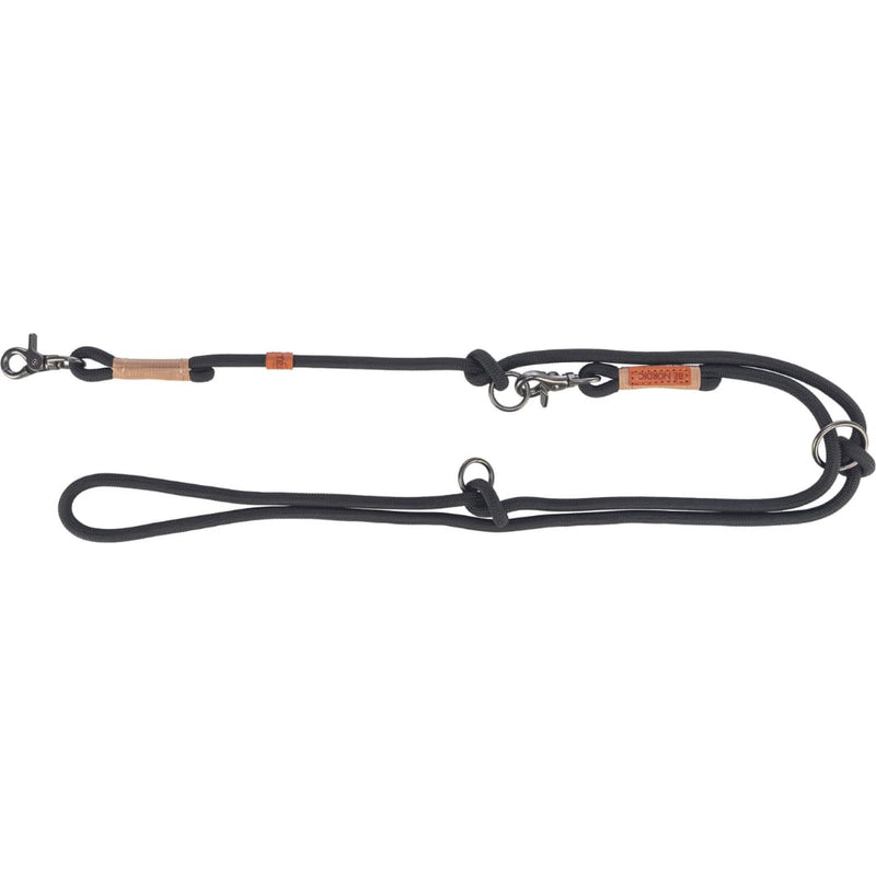 TRIXIE dog leash BE NORDIC V-leash L–XL, 2.00 m ø 13 mm in black/sand - adjustable dog leash with Nordic charm - for large to very large dogs - 17235 L-XL - BeesActive Australia