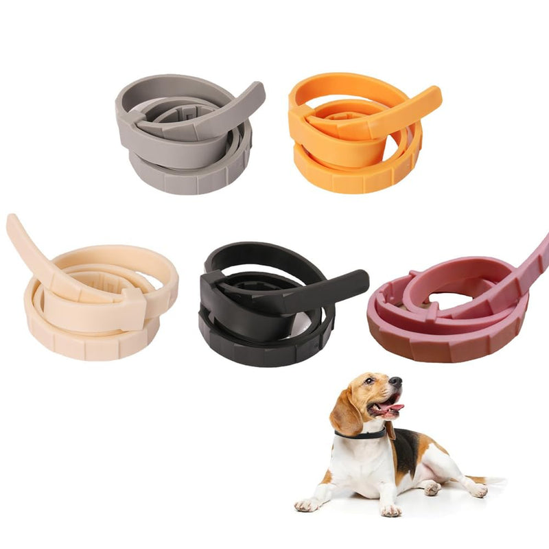 Flea collar, dog tick collar for dogs, effective protection against pests, waterproof, 5 pieces, adjustable flea and tick protection for dogs, all sizes and breeds, 63 cm - BeesActive Australia