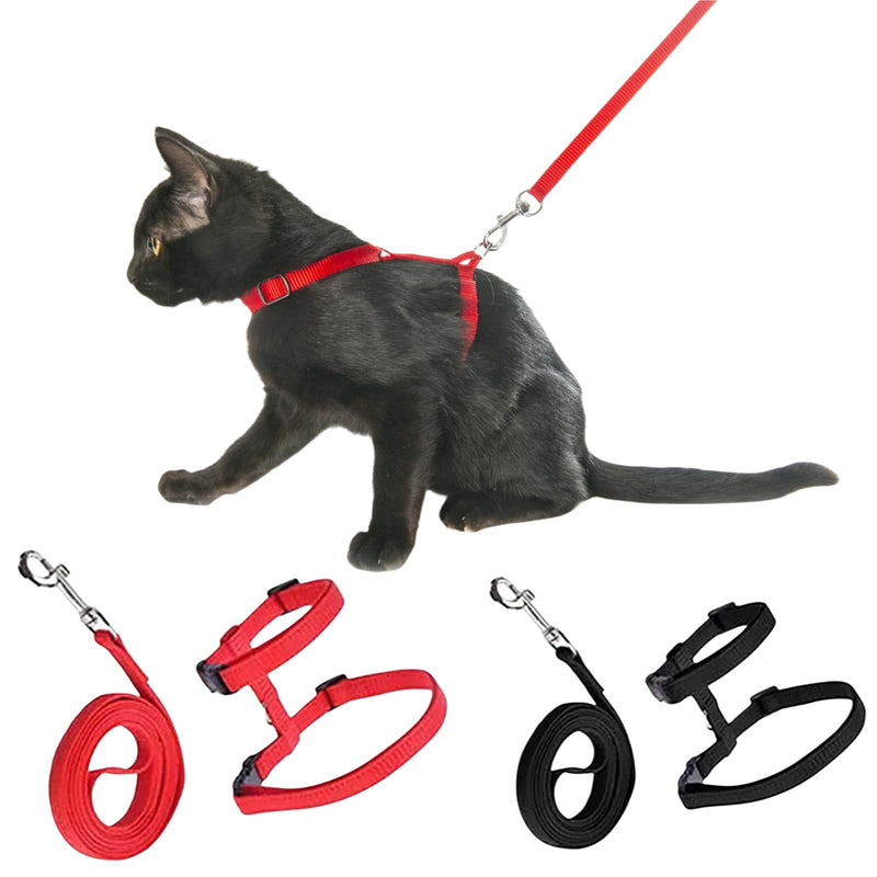 Cat harness with leash escape-proof, cat harness, adjustable cat leash with harness for cats, nylon cat leash, cat harness kitten for small cats and dogs - BeesActive Australia