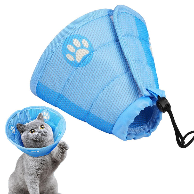 Cat Neck Collar Adjustable, Cat Recovery Collar, Prevents Licking Wounds, Pointed Protective Collar for Cats and Puppies (M) - BeesActive Australia