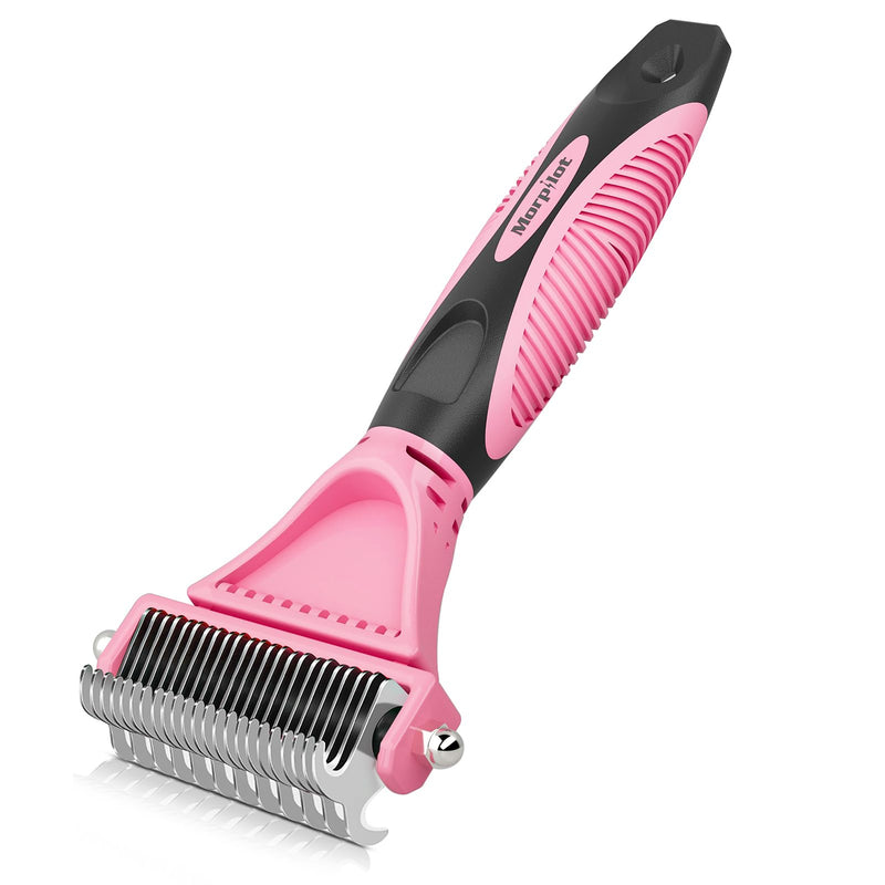 morpilot cat brush for gentle, precise hair removal. Suitable as a cat brush for long hair. Cat brush for short hair against matting. Pleasantly massaging undercoat brush for dogs. Pink - BeesActive Australia