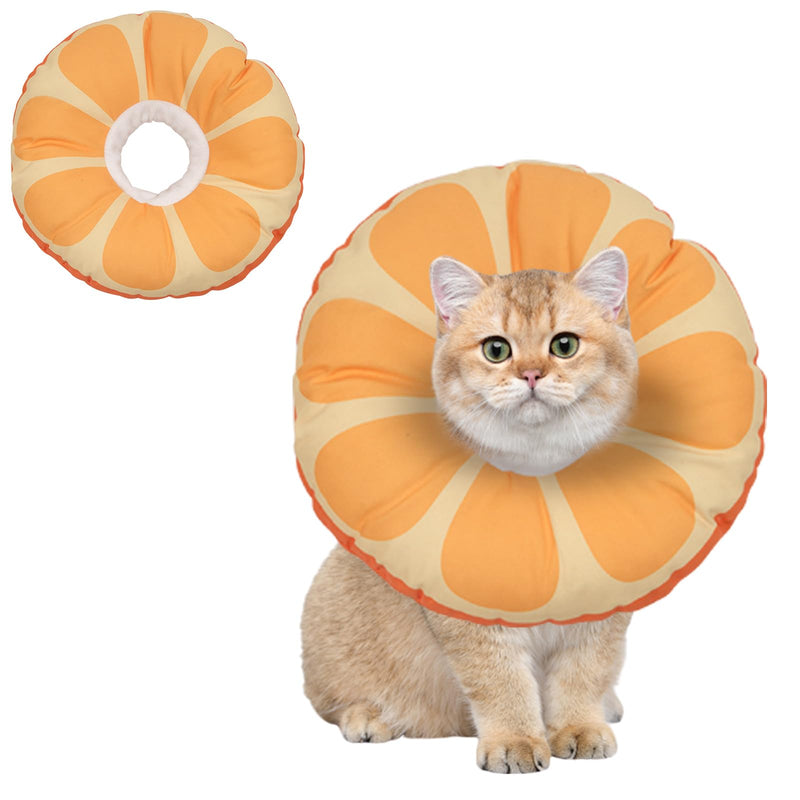 PLUSHCEWT Cat Cone Collar, Soft Adjustable Pet Recovery Collar, Cute Sunflower Neck Cat Cone Pet Recovery Collar for Cats, Kittens, Puppies, Cats, Dogs, Rabbit M - BeesActive Australia