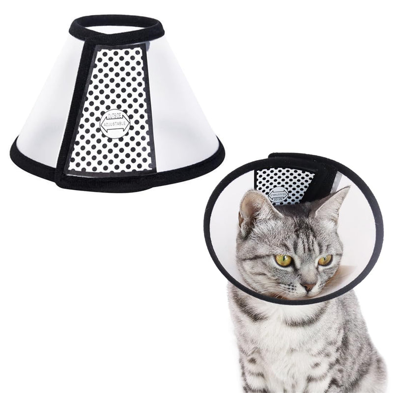 ZXUPOI 1 Neck Collar for Pets Pets Plastic Elizabethan Plastic Elizabethan Collar Soft Cat Protective Collar Lightweight Elizabethan Collar for Kittens Puppies XS (15-18CM) - BeesActive Australia