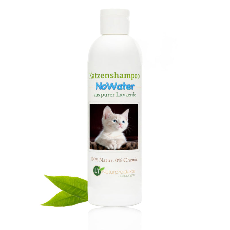 Cat shampoo NoWater | Organic | gentle care without rinsing, chemicals & soap | for water-shy and sensitive cats | with lava clay 250 ml - BeesActive Australia