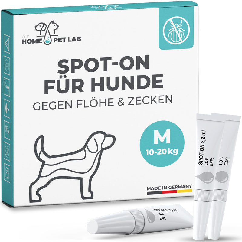 The Home Pet Lab Spot On tick and flea protection for dogs (M: 10-20 kg), effective tick protection for dogs, 3 months long-term effect against ticks M: 10-20 kg - BeesActive Australia