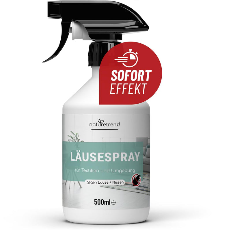 naturetrend lice spray for textiles, environmental spray 500ml - lice repellent spray with immediate and long-term protection, agent against lice and nits for the environment lice spray 500ml - BeesActive Australia