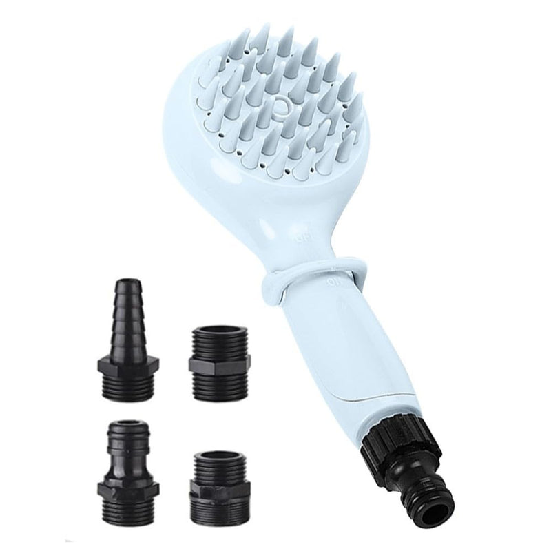 Pet Bath Brush Spray Set, Pet Shower Sprayer, Dog Bath Brush with Soft Brush and Adapters for Indoor and Outdoor Bathing, Grooming, Massaging and Washing - BeesActive Australia