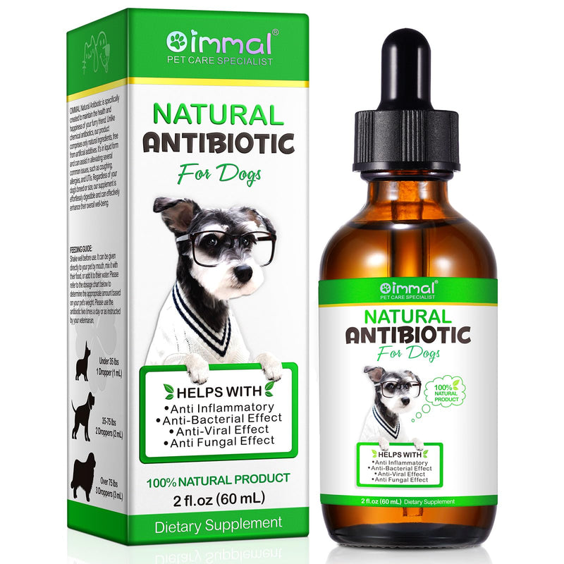 JSBNQRMZ Natural Antibiotics for Dogs, 60ML Antibiotic Drops for Dogs, Antibiotics for Dogs to Relieve Itching and Allergies, Antibacterial Effect, Multivitamin for Dogs - BeesActive Australia