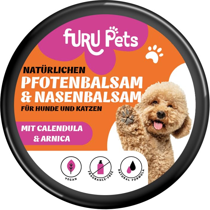 FURU PETS Natural Paw Care & Nose Balm for Dogs & Cats - Paw Balm Dog Paw Care for Dogs Vegan Paw Protection Dog Summer & Winter Dog Paws Paw Balm Cat Paw Care Dog - BeesActive Australia