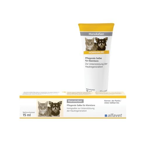 alfavet ManukaSan for dogs, cats and small animals, natural nourishing honey ointment, 15 ml - BeesActive Australia