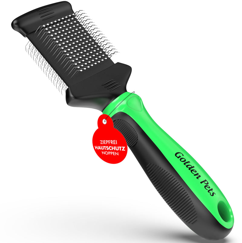 NEW! Slicker brush for dogs and cats with protective knobs - Gently removes undercoat, tangles and knots - Dog brush for long-haired dogs, Cockapoo poodle brush for daily grooming Slicker brush 2.0 small - BeesActive Australia