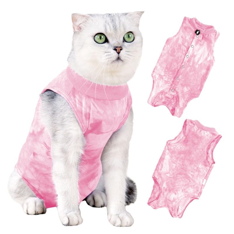 Mezrkuwr Cat Bodysuit After Surgery Castration for Cats Clothes Soft One-Piece Kitten Spay Collar Alternative Surgery Recovery Suits for Cats (M) M - BeesActive Australia