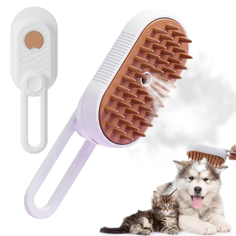 Cat brush with steam, steamy cat brush, self-cleaning spray comb, steamy pet brush dog cat, cat dog pet spray comb, water steam brush cat comb, steam brush for cats and dogs - BeesActive Australia