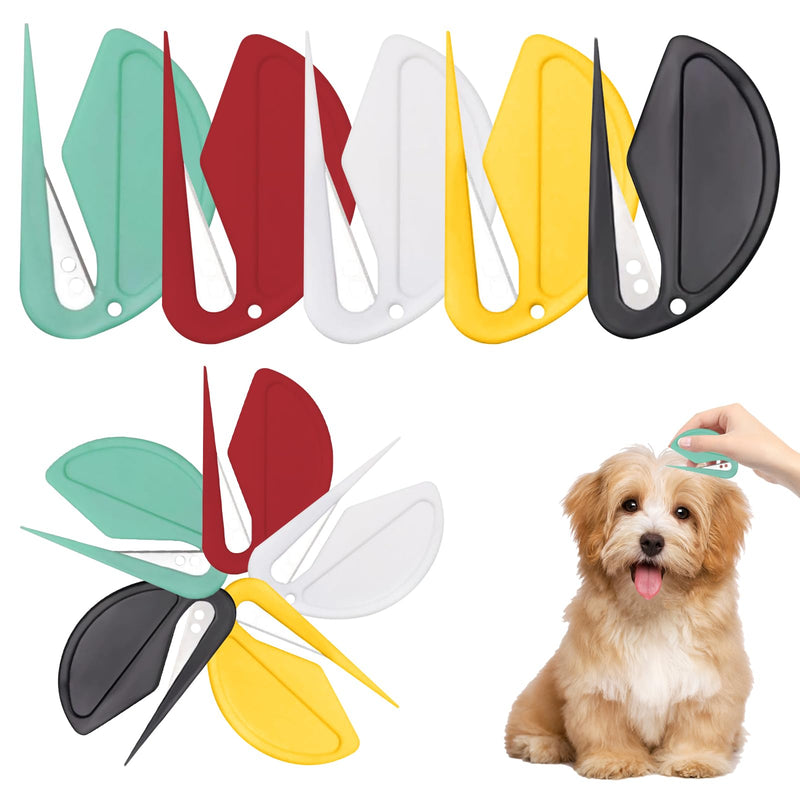 TECHEEL Pet Knotting Comb 10 Pieces Detangling Knife Cat Knot Comb Detangling Tool for Dogs Detangler with Steel Blade Pet Knot Opener Hair Removal Comb for Cat Dog Pet - BeesActive Australia