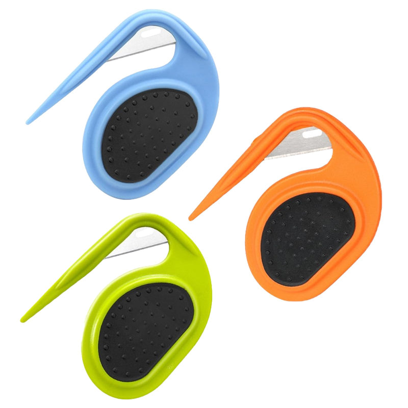 GMXJGZ 3pcs Cat Comb Knot Comb for Cats Knot Comb Hair Removal Tool Massage Comb for Cats Combs Pet Supplies Pet Supplies Portable Hair Removal Comb for Cats (Blue Green Orange) - BeesActive Australia