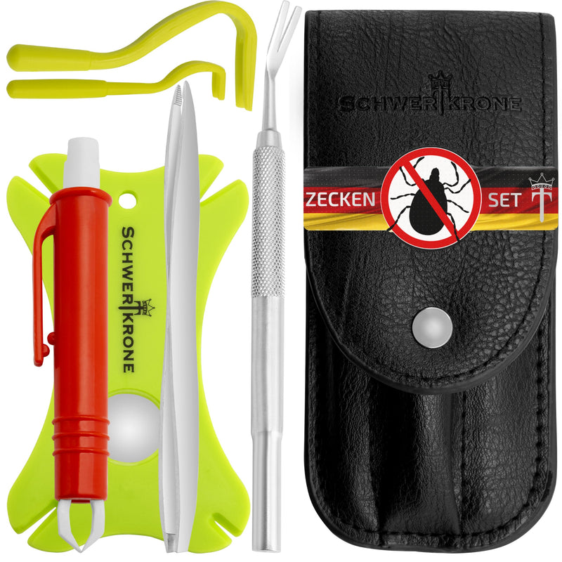 Schwertkrone set of 6 tick tweezers, tick tweezers for dogs, tick card, tick tweezers for cats, tick tweezers for humans, tick tweezers, tick hooks for dogs, tick tweezers tick set of 6 - BeesActive Australia