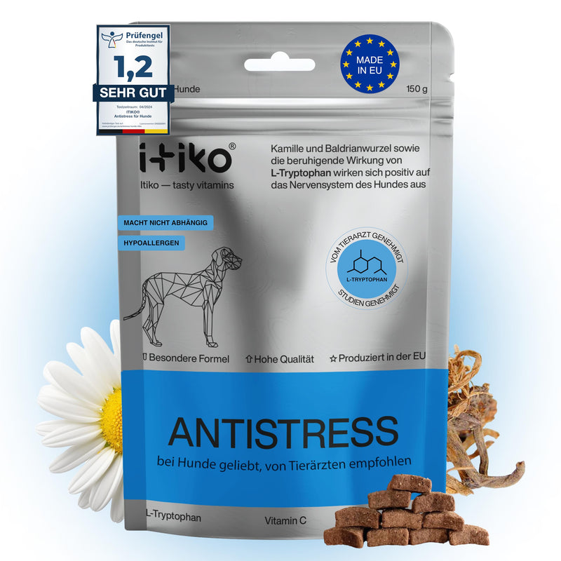 ITIKO vitamins for dogs | Delicious dog calming food supplement Dog tranquilizers | Improving the nervous system, anti-barking, L-tryptophan - BeesActive Australia