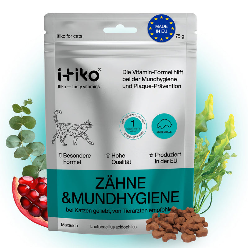 Itiko - Cat Dental Care Snacks - Natural Treats for Cats - Fight Cat Bad Breath - Alternative to Tartar Spray - BeesActive Australia