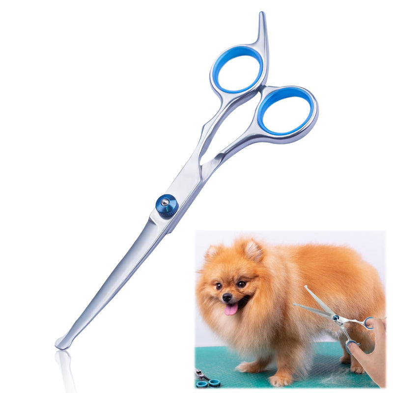 Pet Scissors Stainless Steel with Round Safety Tip Professional Hairdressing Scissors for Cutting Dog and Cat Hair - BeesActive Australia