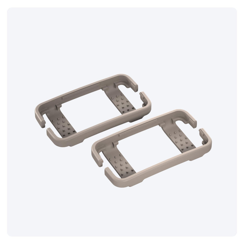 Tractive mounting clips (2 PCS.) for the CAT Mini GPS tracker for cats for safe adventures brown - BeesActive Australia