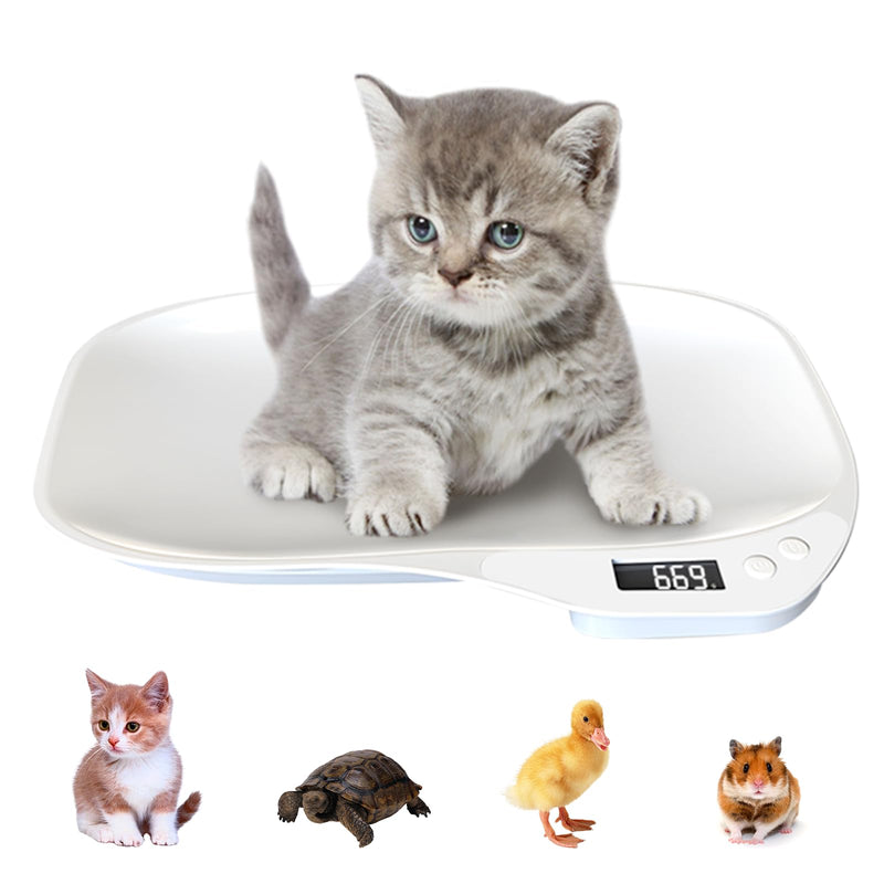 Animal scales for small animals, dog scales 15 kg (±1 gram), LCD digital cat scales with 4 weighing modes (kg/oz/lb/ml), small digital scales pet scales for cats, pets, kitchen (36 x 26 cm) (15 kg) - BeesActive Australia