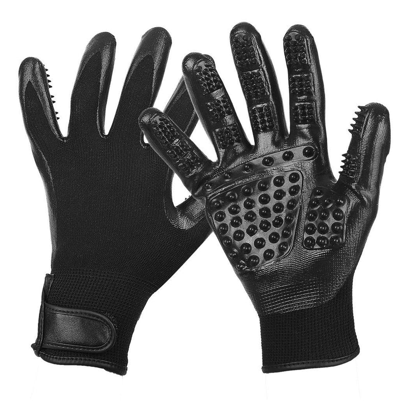 Grooming gloves for dogs and cats, pair of gloves for grooming pets and horses, for removing excess dog and cat fur - BeesActive Australia