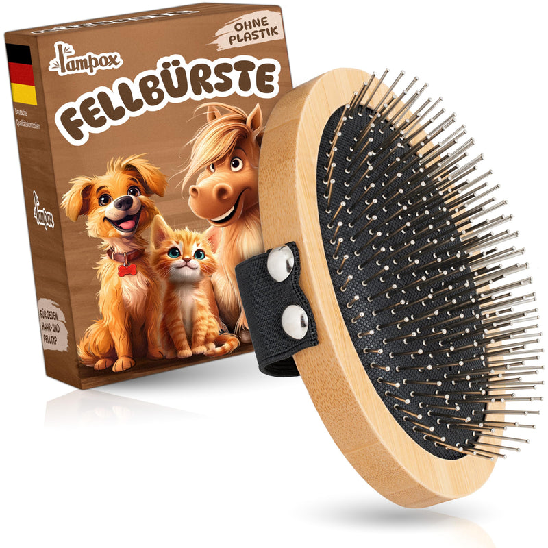 Fur brush, dog brush, animal brush, dog hair brush, premium brush for dogs and cats for gentle grooming, curry comb for dogs and cats, dog comb with massage effect, pet brush - BeesActive Australia