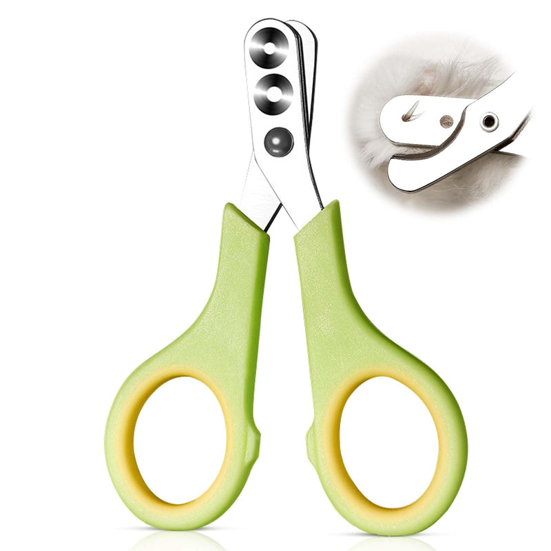 TINGTING Cat Claw Trimmer, Cat Claw Cutter Effortless Pet Nail Clippers Stainless Steel Cat Nail Scissors Double Circular Hole for Cats Rabbits Nail Clippers - BeesActive Australia