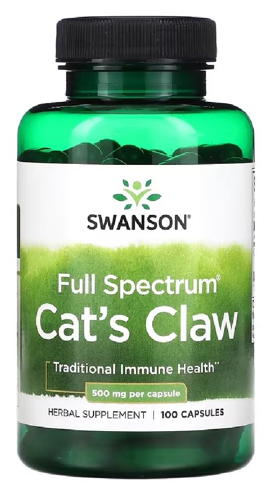 Swanson - Cat’s Claw Immune Support | High Potency Herbal Antioxidants, Joint Support, Digestive Health - 100 Capsules - BeesActive Australia