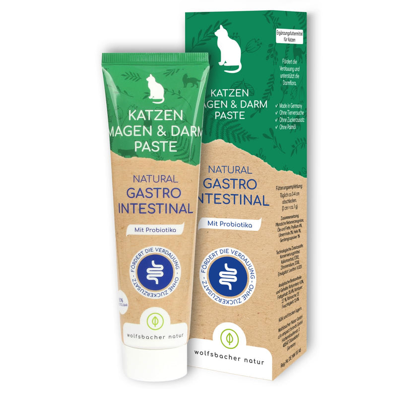 Natural gastrointestinal paste for cats - cat snack with probiotics and elm bark - supports digestion and intestinal flora, gastro intestinal paste - BeesActive Australia