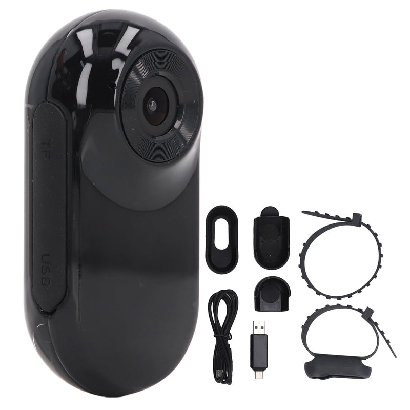 VGEBY Pet Collar Camera, Full HD 120 Degree Wide Angle Dog Cat Sports Camera Action Camera with Video Recording for Indoor and Outdoor Use (Black) - BeesActive Australia