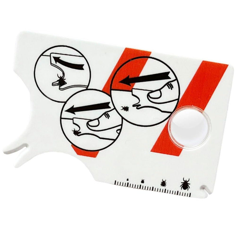 Tick card, tick scale card with magnifying glass, quick cleaning of ticks, tick card for people, children, dogs, cats - BeesActive Australia