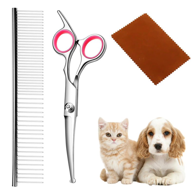 Thoquene curved dog scissors set for dogs and cats, stainless steel scissors for cutting dog hair, dog fur scissors - BeesActive Australia