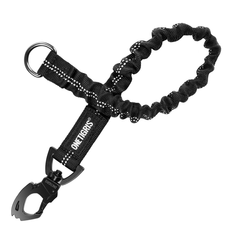 OneTigris shock absorber dog 51cm, nylon dog leash with tiger tooth metal clip, reflective leash extension for walks, cycling - BeesActive Australia