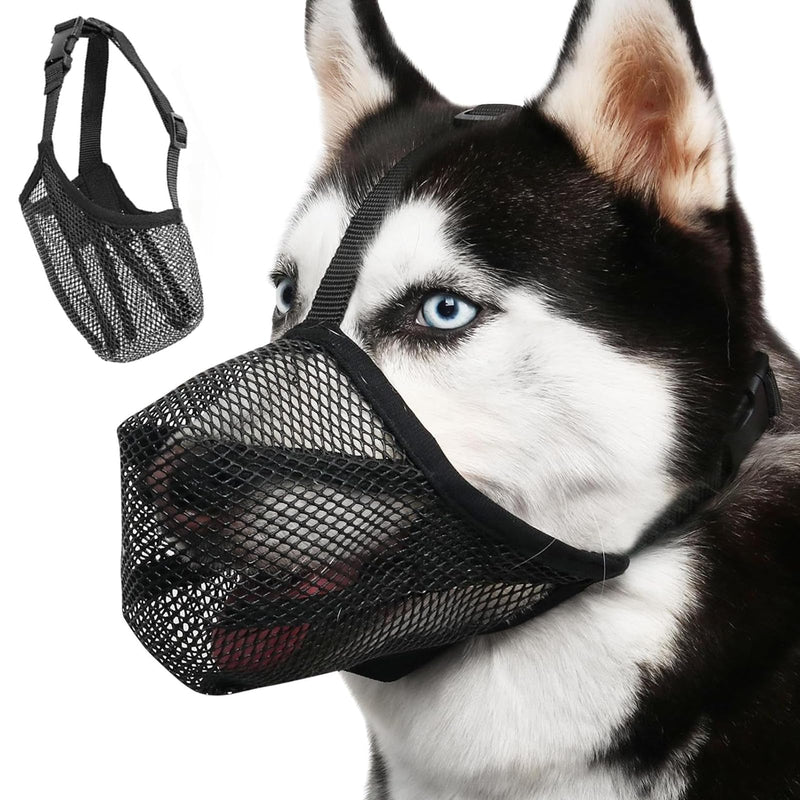 Muzzle for dogs, adjustable puppy muzzles, muzzle for medium dogs, adjustable muzzle for dogs, suitable for medium dogs, poison bait protection, dog muzzles for dogs, prevents biting, chewing, barking - BeesActive Australia